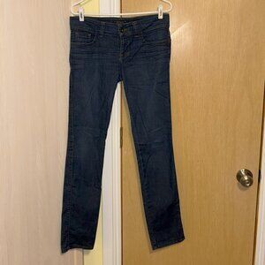 Guess Low Rise Dark Wash Skinny Jeans
